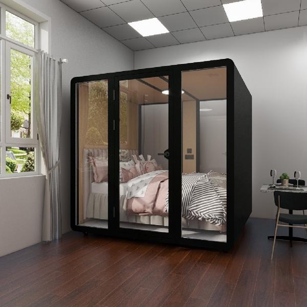 Fully Enclosed Soundproof Sleeping Pod Portable Modular Capsule House