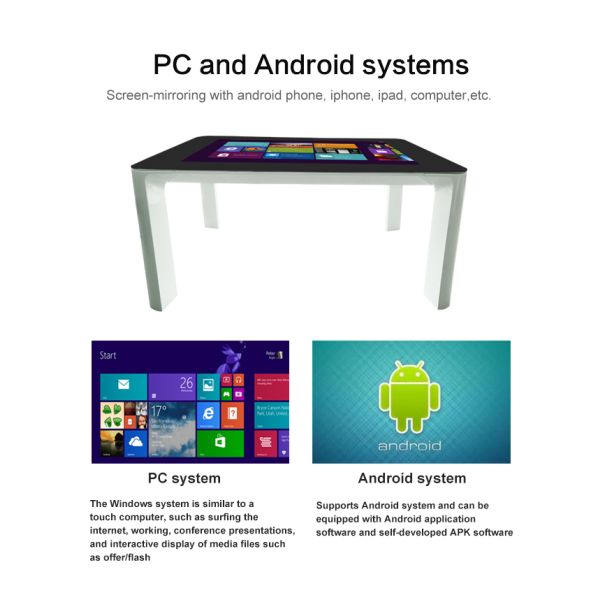 Wholesales 43 inch LCD Screen Smart Display Kiosk Interactive Touch Screen Monitor Desk