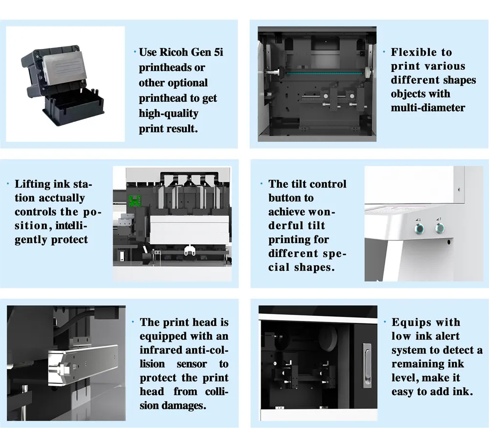 UV Printer Rotary UV Printer 360 Round UV Printing Machine