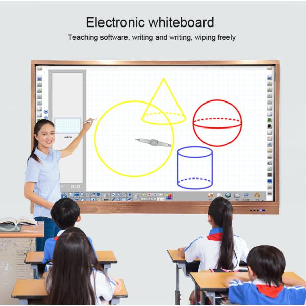 Инфракрасн взаимодействующее Whiteboard экрана касания доски двойной системы 75 дюймов умное