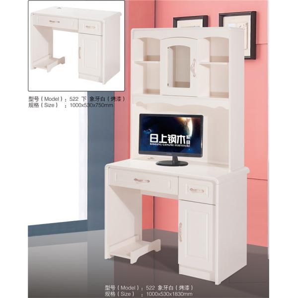 Practical Exquisite MDF Computer Desk , Student Computer Desk With Hutch