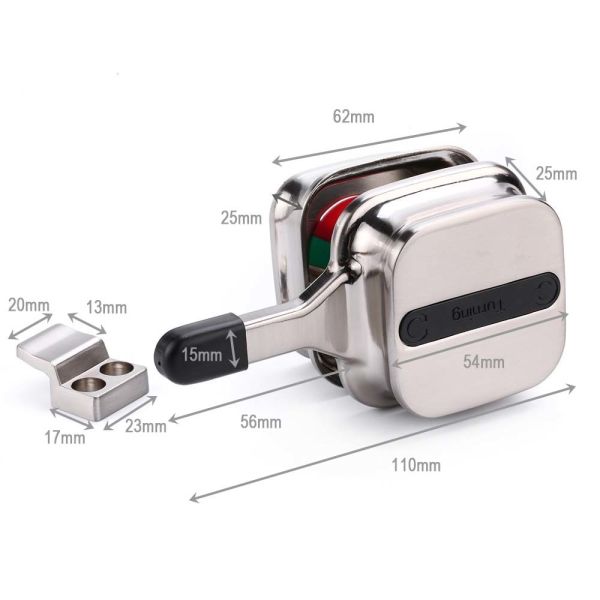 Serrure anti-corrosion, poli miroir, en acier inoxydable pour armoire