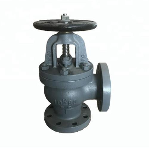 F7310 Cast Iron Angle Valve 16K JIS Marine Valve For Oil And Gas Pipeline