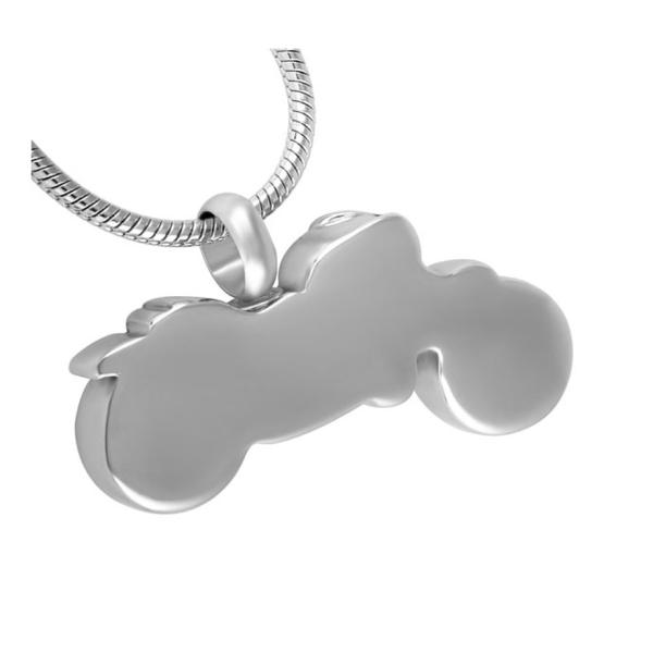 Unique 316L Stainless Steel Vintage Motorcycle Pendant Cremation Jewelry for Ashes