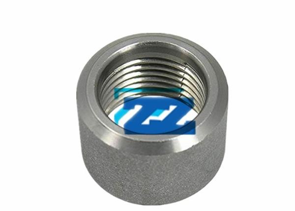 BSPP Half Coupling Alloy Steel Pipe Fittings 2  6000 # ASTM A182 F9 Female Thread Connection