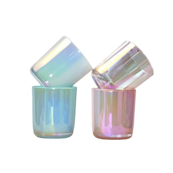 Glass Cylinder Candle Holder with Rounded Base 8 10 12 15 16 oz Tumbler Candle Vessel for Christmas