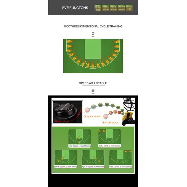 Máquina de alimentação da arma da bola esperta da máquina do tiro do basquetebol para o treinamento profissional