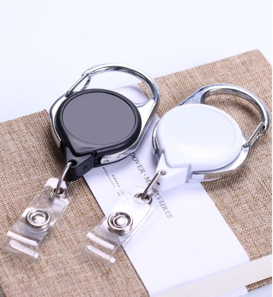 Custom Double-Sided Sublimation Lanyard Clips Heat Transfer Keychain Clip For ID Badges Keys Backpacks