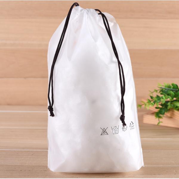 Cartoon Plastic Drawstring Storage Bag for Towel Underwear Sock