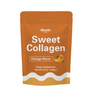 Hydrolyzed Orange Flavored Collagen Powder Supplements 10oz 283g In Bulk