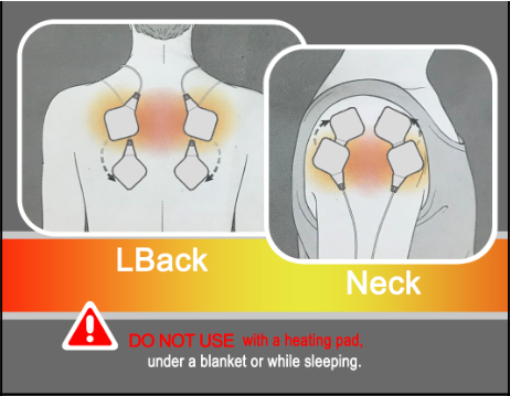 Graphene Heat Low Frequency Treatment Device Comfortable 20 Shifts Strength