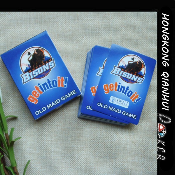PERSONISED POKER CARD BISONS OLD MAID GAME CARD FOR USA MARKET