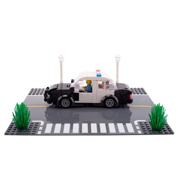 MOC City Police Department Street View Mini Figures Car Thief Puzzle Assembled Police Car Building Blocks Legoinglys
