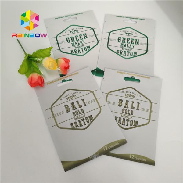 Herbal Capsule Aluminum Foil Packaging 3g 5g 10g Moisture Pouch Customized Size