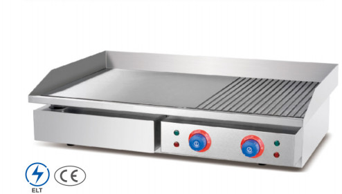 Control de temperatura de precisión Grill de restaurante de acero inoxidable eléctrico