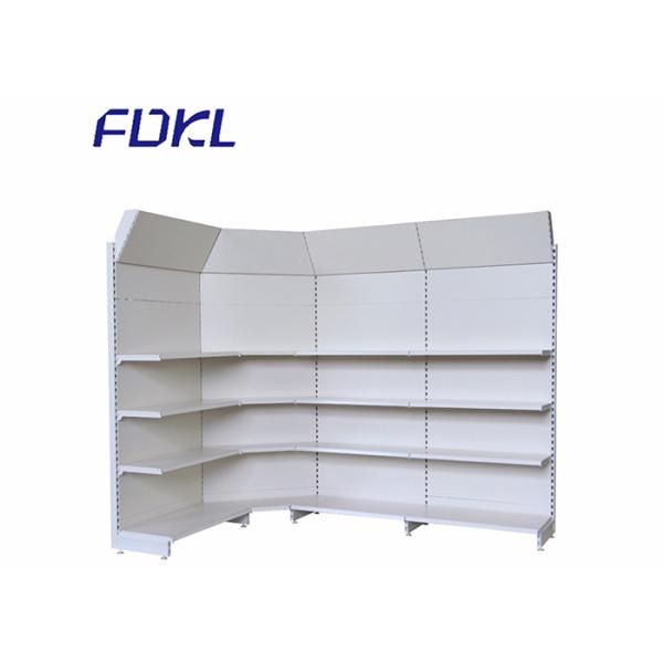 Powder Coating Supermarket Gondola Shelving , Fruit Vegetable Display Rack