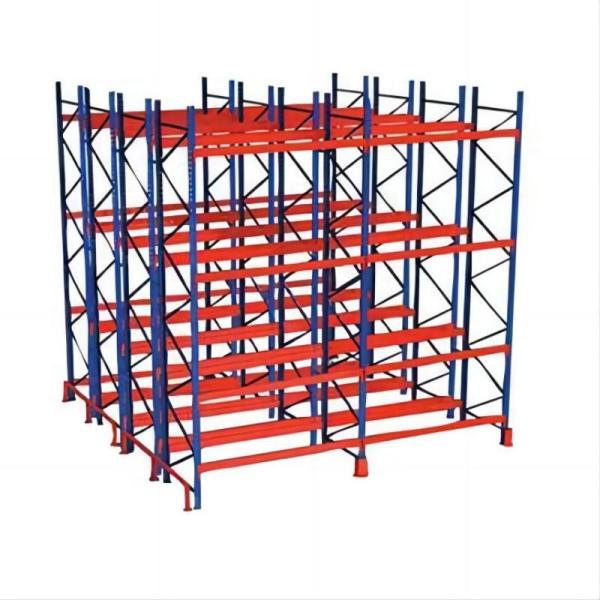Custom Colors 2 Deep Pallet Racking System Powder Coated 1000-4000kg/ Layer