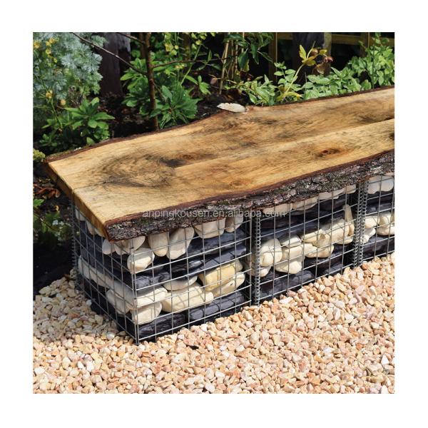 Услуга по обработке квадратных отверстий прямой габионной поддерживающей стены для ландшафтного дизайна