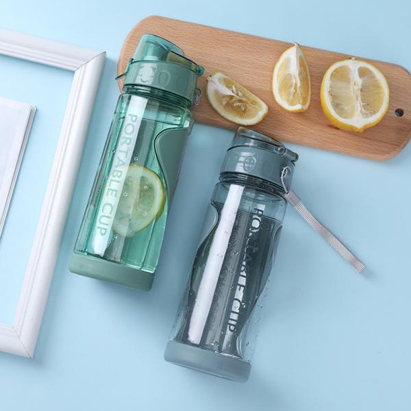 PLASTIC Flip Top 570ML Sports Water Bottles for Adults Portable Leak-proof and BPA Free