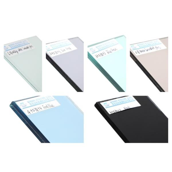 Прозрачное серое синьое зеленое ламинированное стекло для оконных дверей