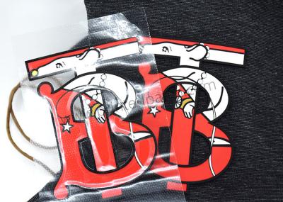 O ferro personalizado em etiquetas etiquetas da roupa da transferência térmica