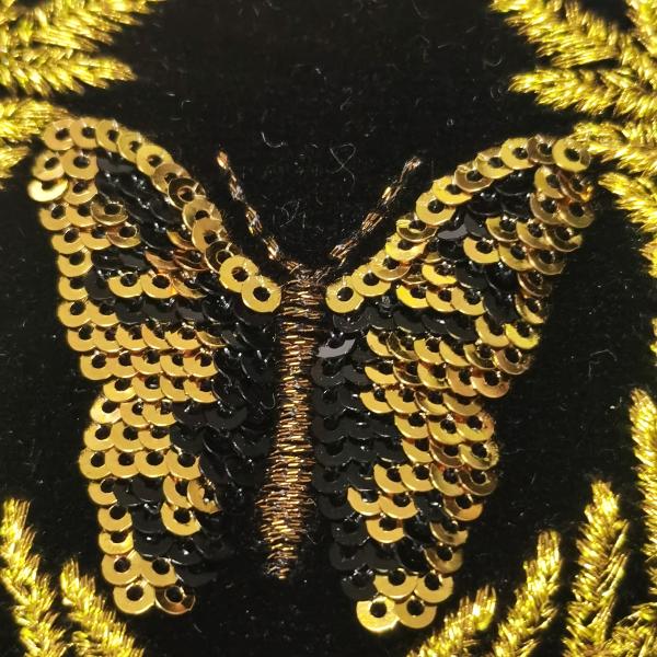 Small Crown Sequin Patch Stamp Popular Crown Dress Butterfly Chest Bead Patch Patch Accessories