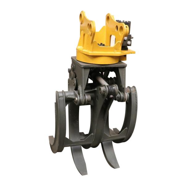 Pince à grumes rotative hydraulique 360 pour excavatrice, personnalisable 1-80 tonnes