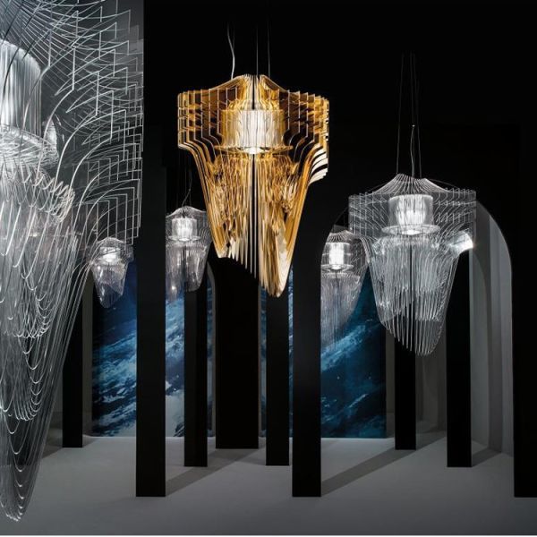 Nordic Modern Streamline Ceiling Pendant Lights Aria XL Pendant（WH-AP-630）