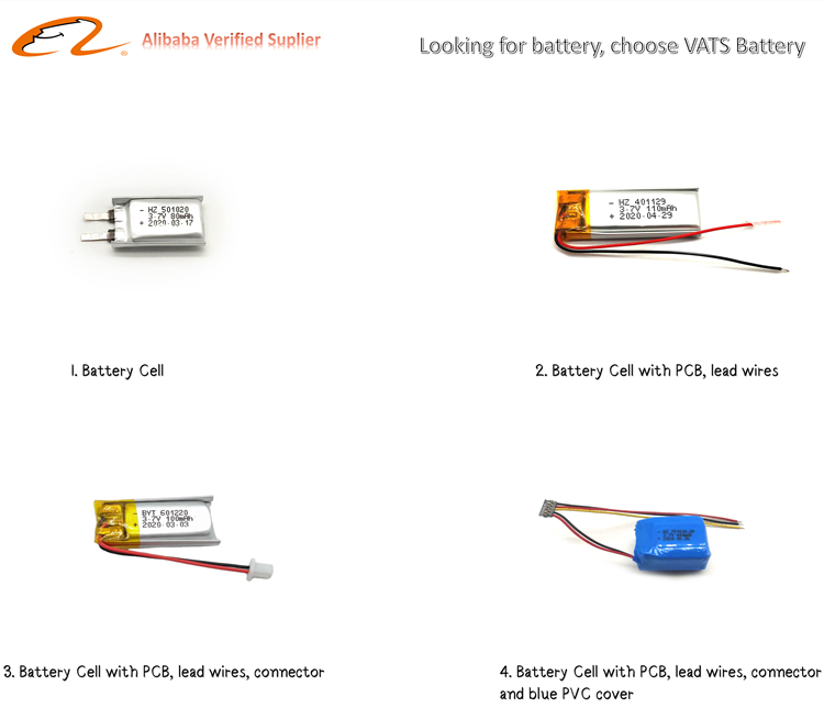 2700mAh High Capacity Lithium Polymer Battery with Customization Samples and PCB Protection