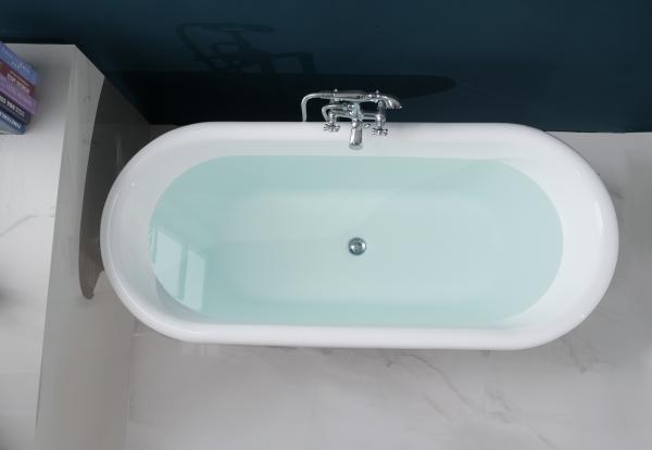 Oval Freestanding Bathroom Solid Surface Acrylic Free Standing Bathtub for Wholesale