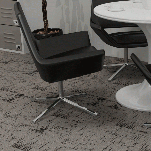 Durable 100% Nylon 66 Modular Carpet Tiles with Printed Pattern and 6mm Thickness for Commercial Use