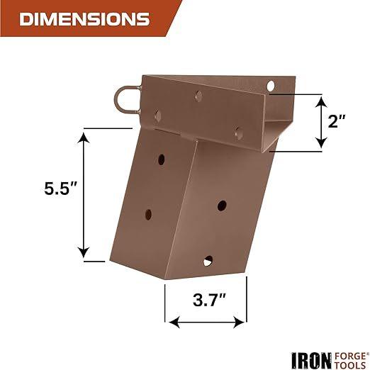 Metal Elevated Deer Blind Bracket Heavy Duty Steel Deer Stand Compound Angle Platform Brackets for Tree House