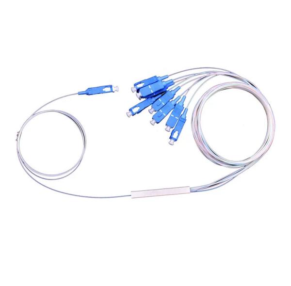 900um Single Mode Fiber Splitter Steel Tube Fiber Optic Splitter 1X64