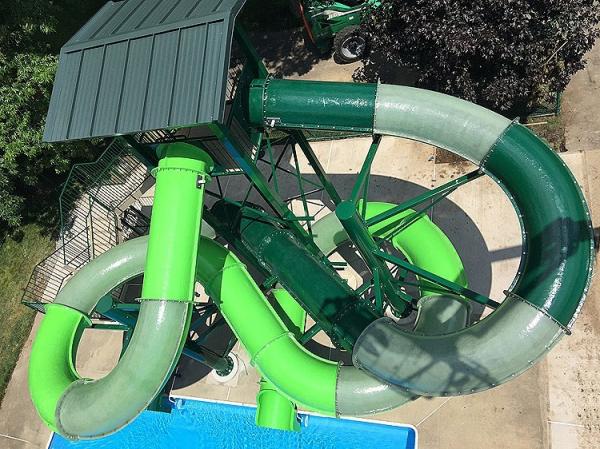 Water Amusement Park Ride Party Equipment Commercial Fiberglass Water Slide