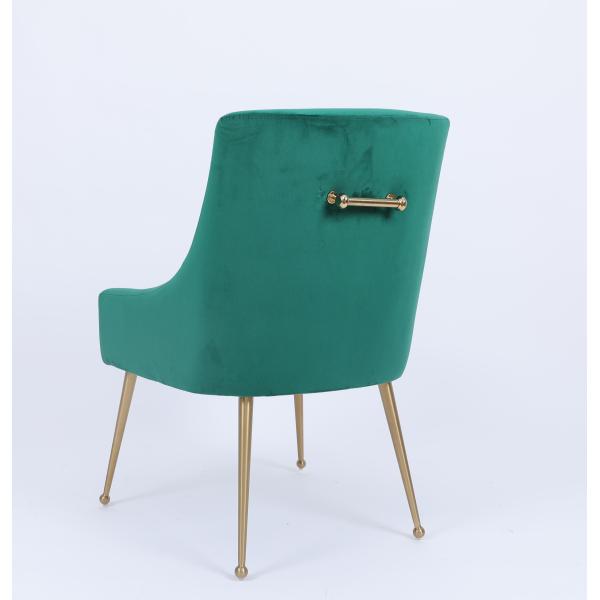 Metal Golden And Green Fabric Living Room Leisure Chair Commercial