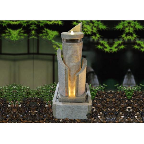 Lighted Ornament Sandstone Water Fountain