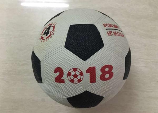 Educational Children's Outdoor Soccer Balls Synthetic Leather Material PU Size 4 W / Pump