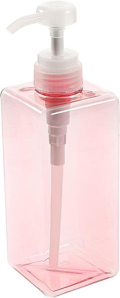 650ml Empty Pink Shampoo Shower Gel Bottle Plastic Pet Cosmetic Bottle Container