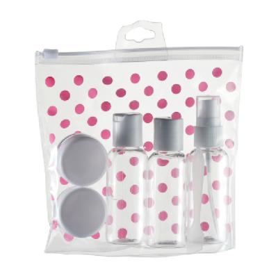 7pcs PET Bottle PP Cap PS Jar PUMP SPRAYER Travel Kits for Airline Metamorphosing
