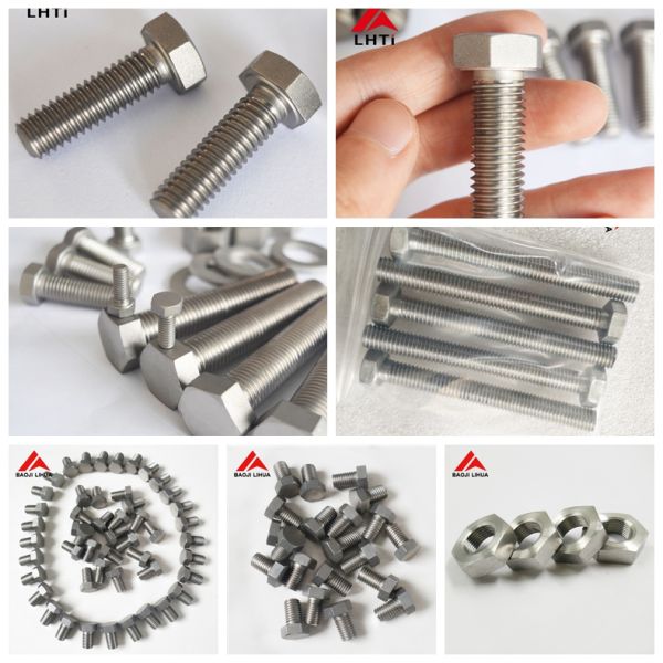 Durable Hex Titanium Nuts And Bolts M3-M36 Size DIN 933 Grade 2 Anodized Color