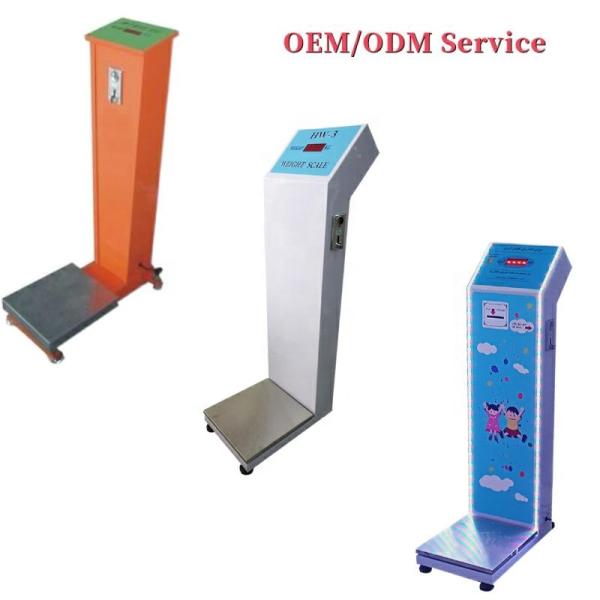 Power Supply AC 100-240V LED Display Coin Operated Luggage Scale for Airport Station
