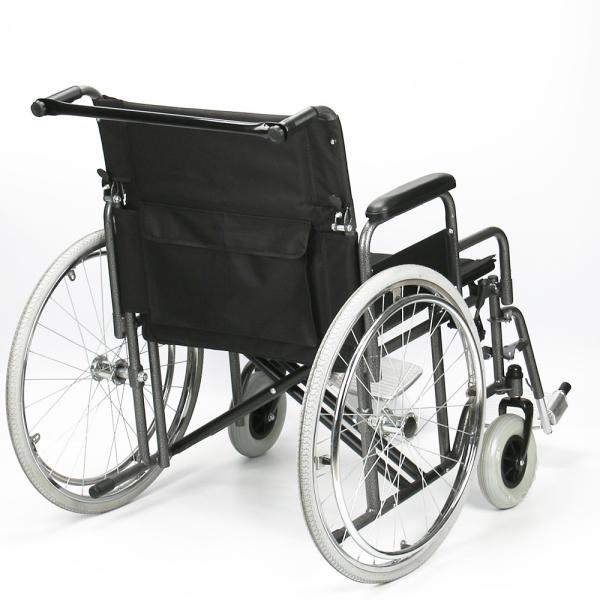 8 altura de assento do peso corporal 51cm da obesidade de Front Wheel Folding Steel Wheelchair da polegada grande