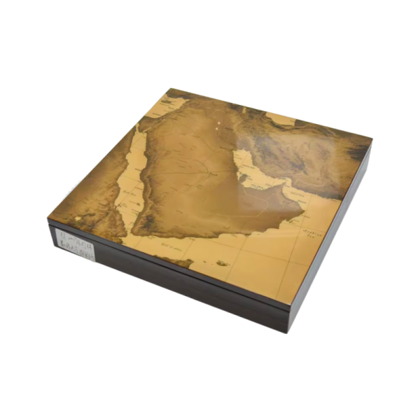 Fine Quality  Dark Wood  Book Box  with Laser Engraved Logo and Embossed Features for Decor