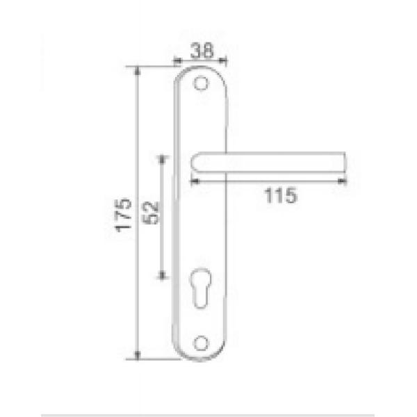 Ручка входа парадного входа безопасности и замок Deadbolt установили холеный Deadbolt цилиндра рычага