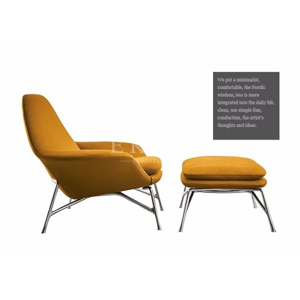 Modern Designer Furniture Mental Base Leisure Lounge Chair China ZZ-ZKB201