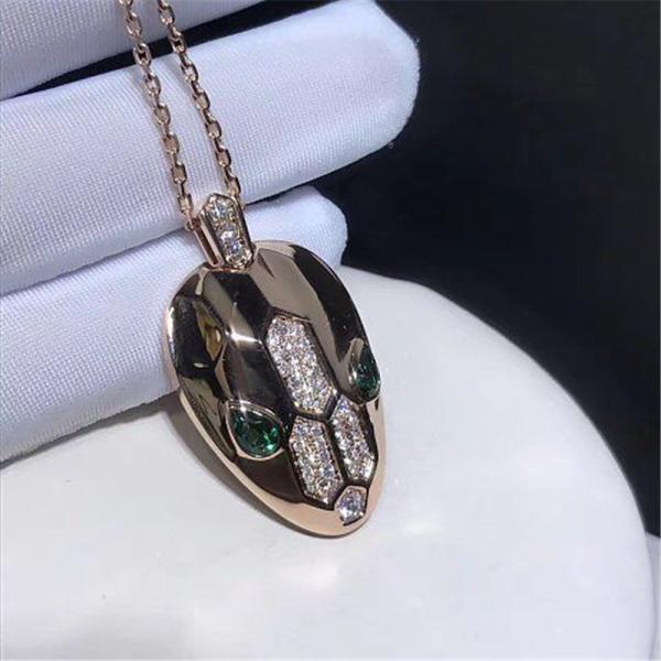 Factory jewels B Serpenti series  necklace 18k gold white gold yellow gold rose gold  diamond  necklace