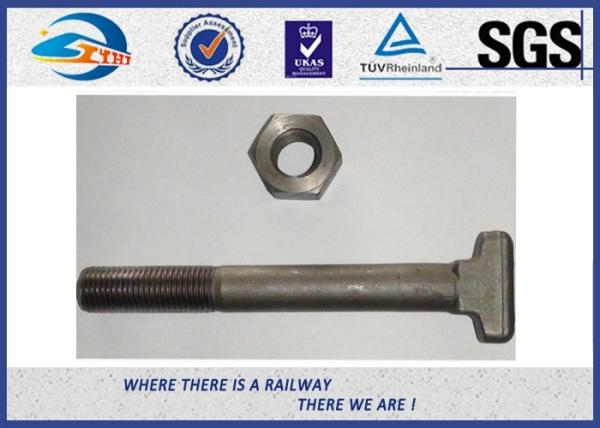 Parafuso Railway preto de alta elasticidade do aço 45 do ISO para os trilhos de fechamento