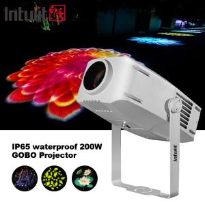屋外 IP65 防水 LED 200W ゴボ効果ライト 色彩豊かなロゴプロジェクター パーク LEDライト