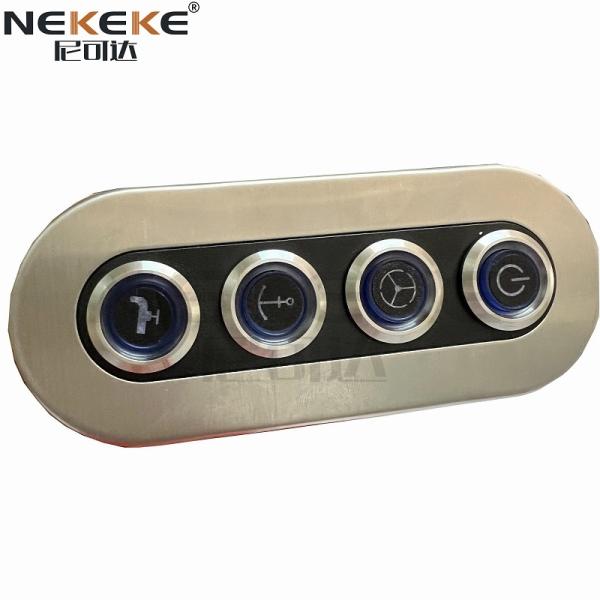 IP65 Waterproof Marine Rocker Switch Panel , Boat Switch Panel With USB Charger