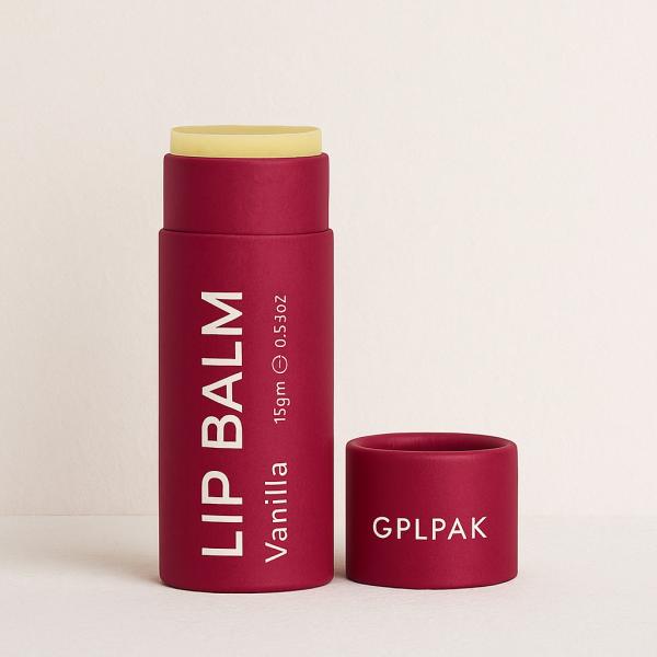 Printed Empty Lipstick Cylinder Box Custom Eco Friendly Push Up Lip Balm Paper Tube